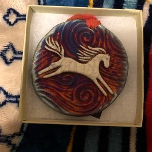 Raku Medallion Ornament